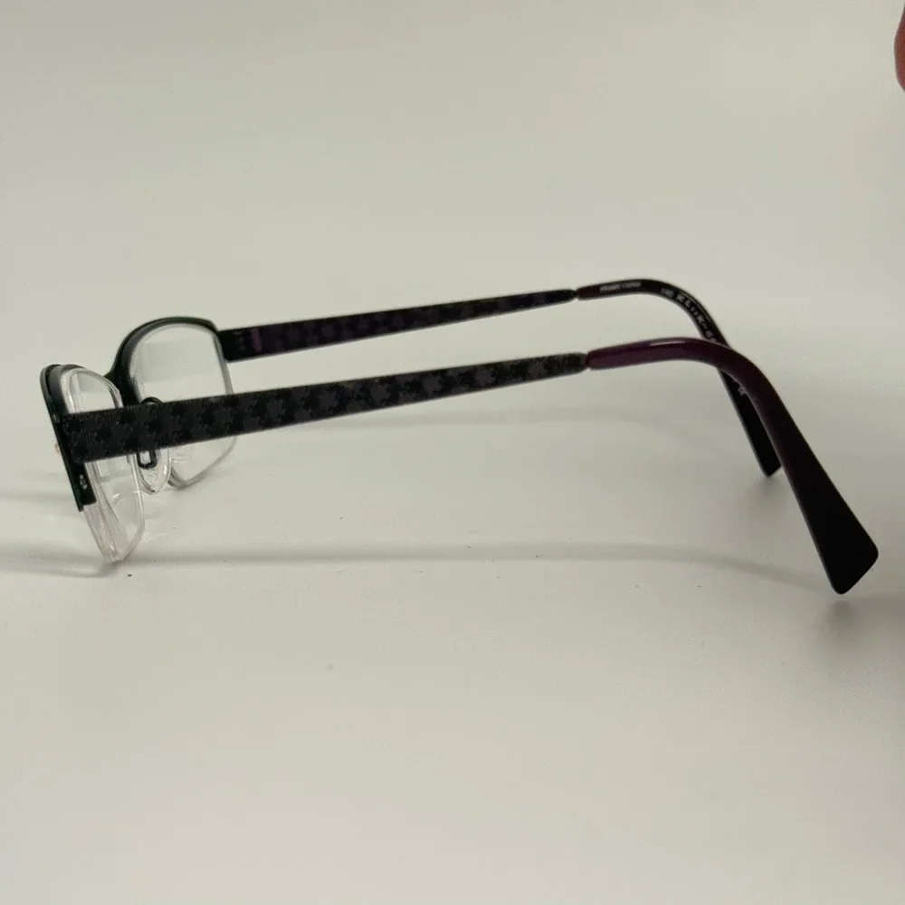 Kliik Denmark 527 716 Purple Semi Rimless Eyeglass Frames 51-13-140 Mens Womens